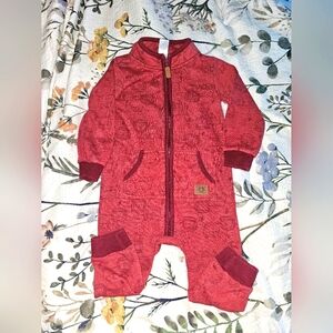 Carters fleece zip up jumper size 24M in red